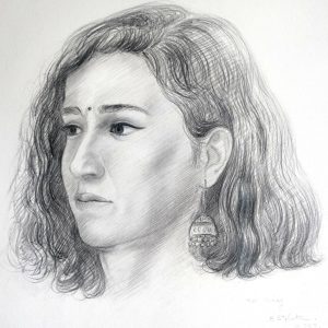 Je réalise des portraits sur commande à L'atelier Saint-Martin à Talence.