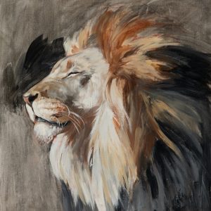 lion du Botswana